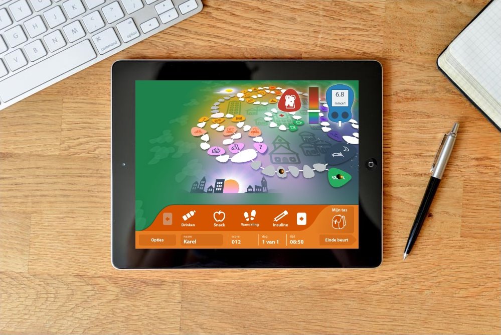 SugarVita op een tablet